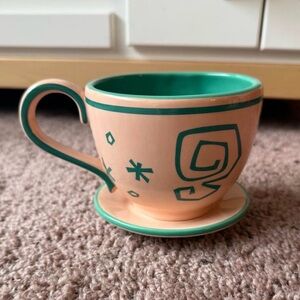 RARE disneyland disney parks tea cup alice in wonderland pink mad tea party